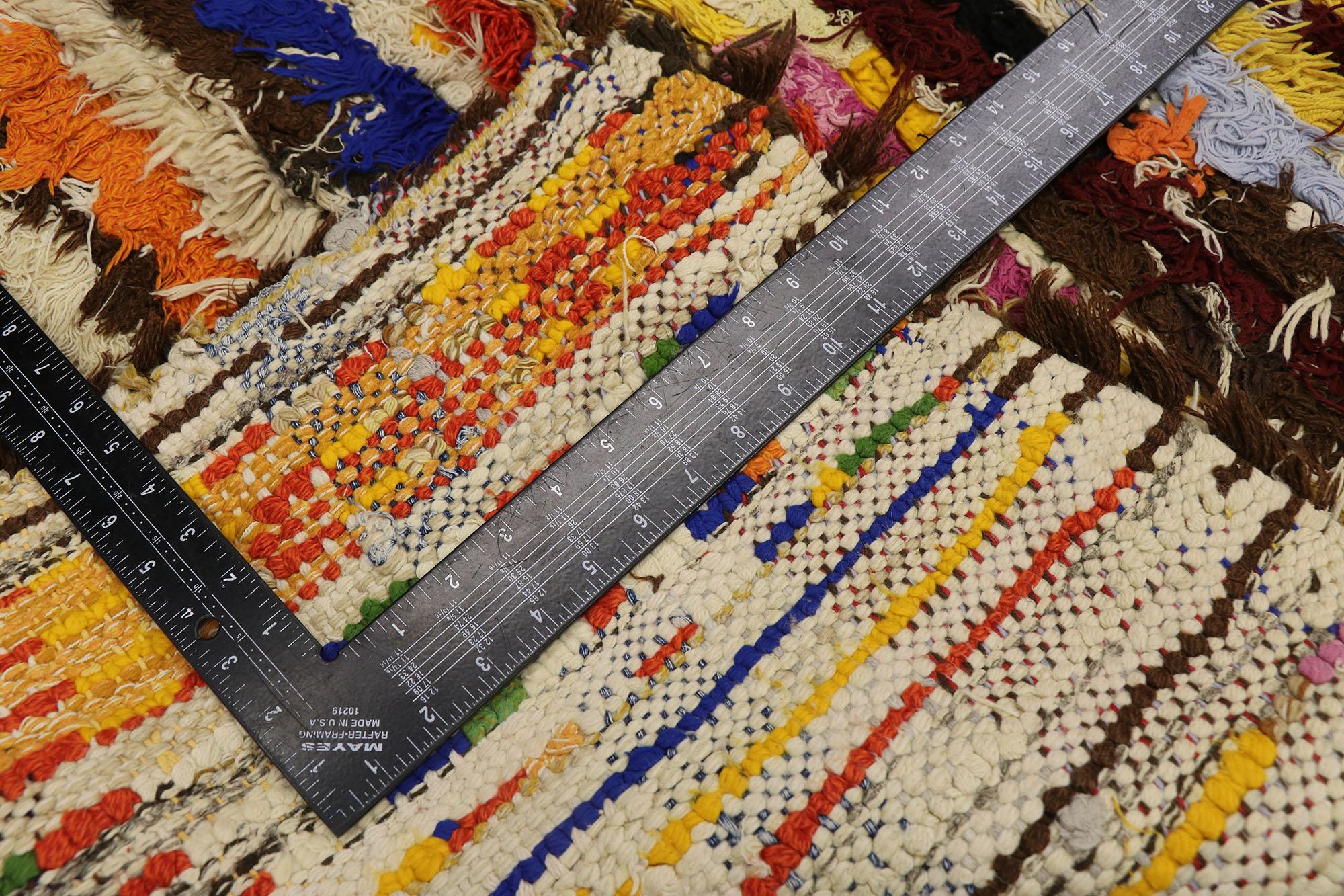 Marokkanischer Azilal-Teppich aus Berber, inspiriert von Sol LeWitt im Zustand „Gut“ im Angebot in Dallas, TX