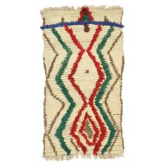 Vintage Berber Moroccan Azilal Rug, Nomadic Charm Meets Tribal Style