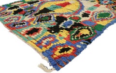 Marokkanischer Azilal-Teppich aus Berber, Postmoderner Abstrakter Expressionismus