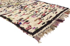 Bunter marokkanischer Azilal-Teppich aus Berber im Vintage-Stil