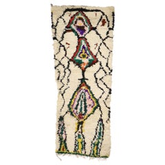 Vintage Berber Moroccan Azilal Rug with Bohemian Tribal Style