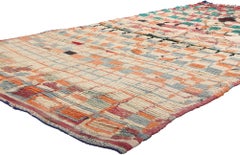 Vintage Moroccan Azilal Rug, Midcentury Modern Meets Cozy Bohemian