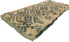 Vintage Berber Moroccan Azilal Rug with Tribal Style