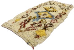 Vintage Berber Moroccan Azilal Rug with Tribal Style
