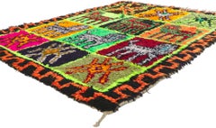 Vintage Moroccan Azilal Rug, Maximalist Style Meets Wordly Sophistication