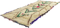 Vintage Berber Moroccan Azilal Rug with Tribal Style