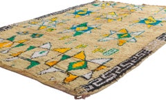 Vintage Berber Moroccan Azilal Rug with Tribal Style