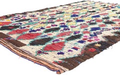 Vintage Boucherouite Moroccan Azilal Rag Rug by Berber Tribes of Morocco