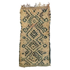 Vintage Berber Moroccan Azilal Rug with Tribal Style