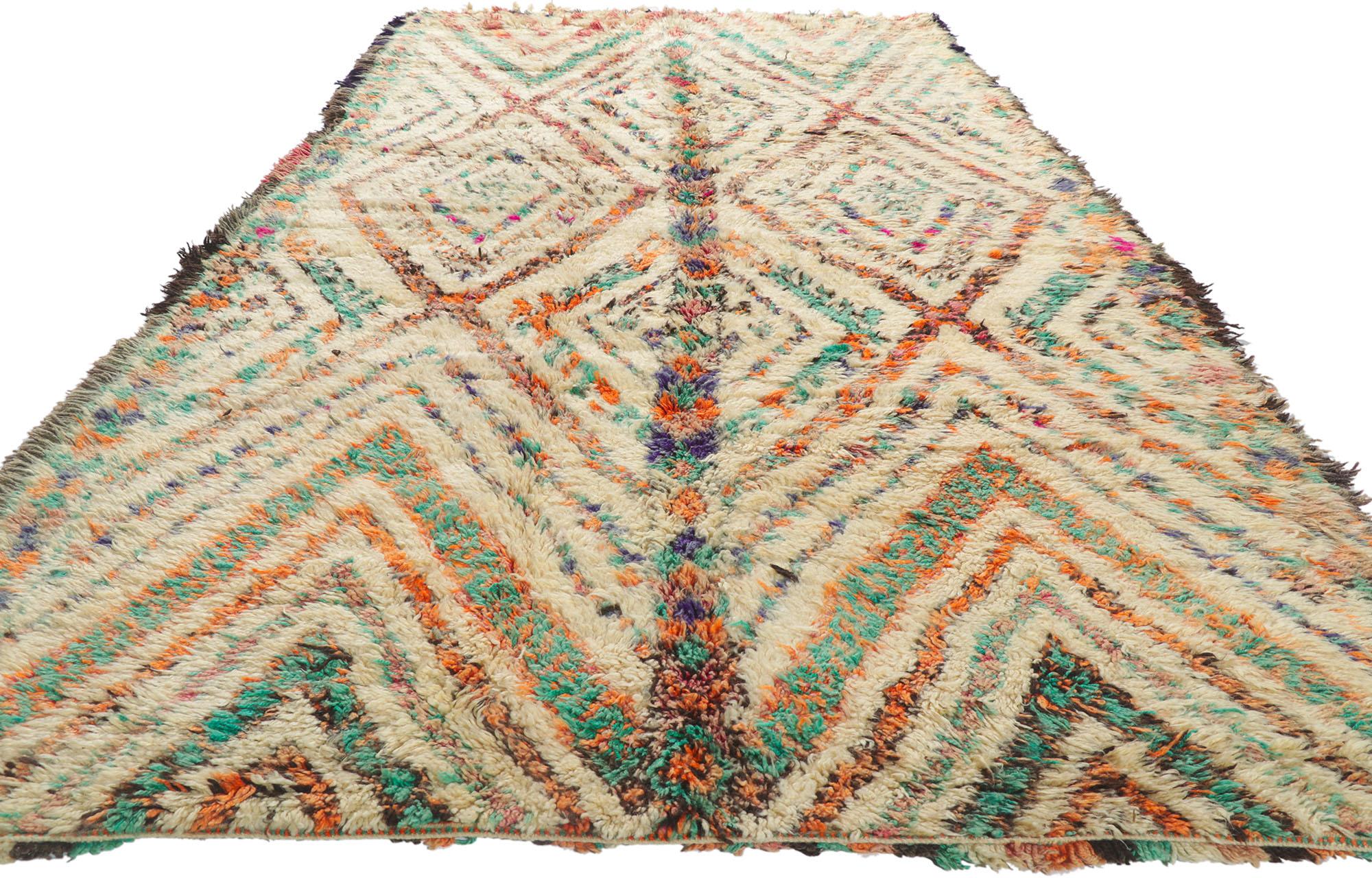 Tribal Vintage Berber Moroccan Beni M'guild Rug For Sale