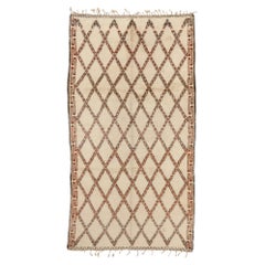 Marokkanischer Beni Ourain-Teppich aus Berber im Vintage-Stil, 07'01 x 13'01