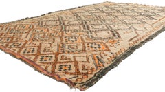 Vintage Moroccan Beni Ourain Rug, Rustic Sensibility Meets Nomadic Charm