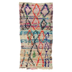 Vintage Berber Moroccan Boucherouite Rag Rug