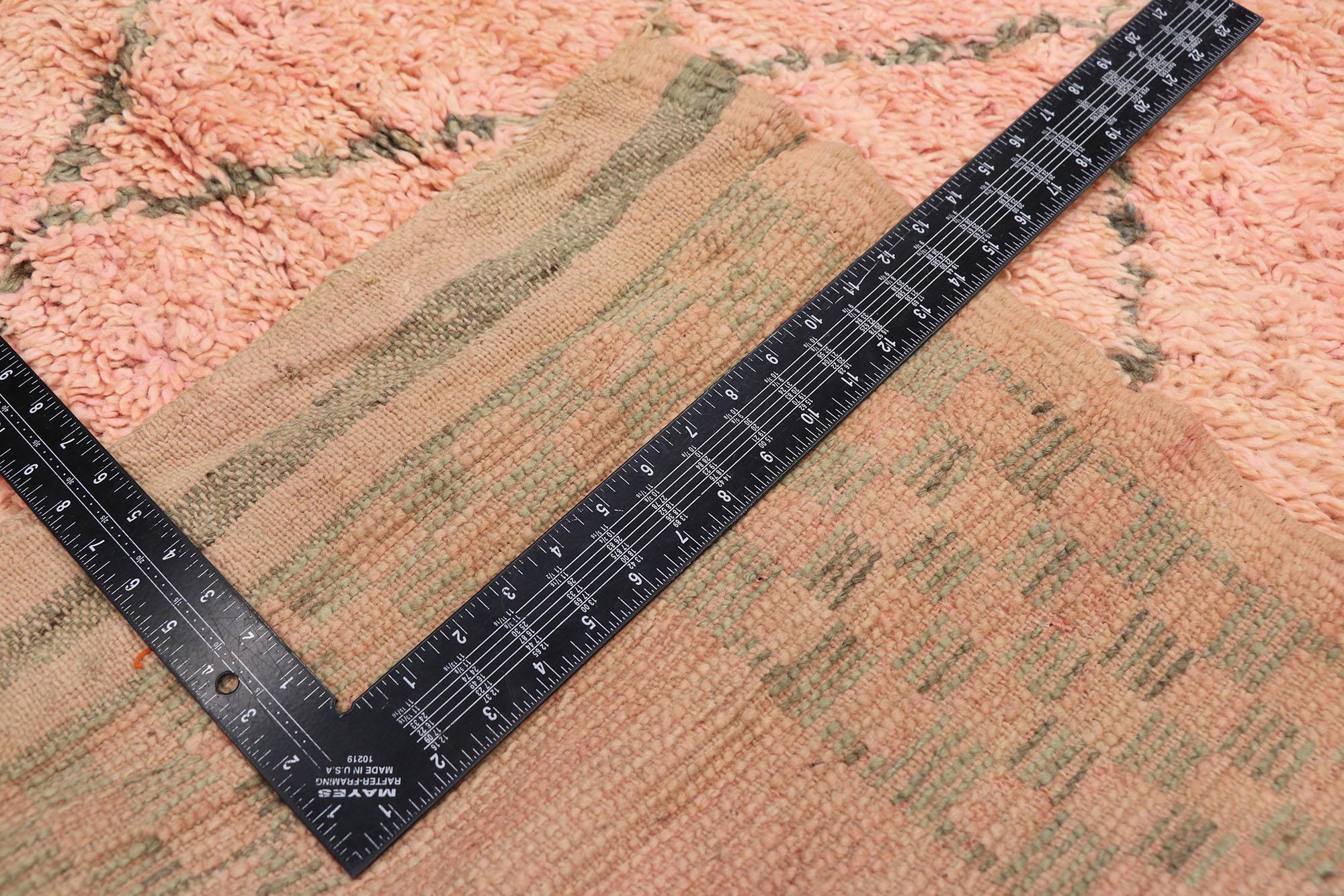 Alfombra Bereber Marroquí Boujad Vintage de Estilo Bohemio en Bueno estado para la venta en Dallas, TX