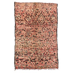 Retro Berber Moroccan Boujad Rug with Bohemian Style