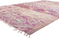 Tapis marocain vintage Boujad, Bohemian Hygge Meets  Convivialité douillette