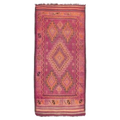 Retro Boujad Moroccan Rug, Cozy Nomadic Charm Meets Bohemian Rhapsody