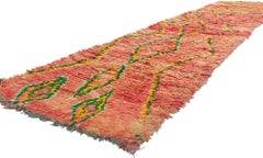 Vintage Berber Moroccan Runner, Nomadic Charm Meets Boho Glam