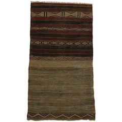 Vintage Berber Moroccan Kilim Rug, Flat-Weave Rug