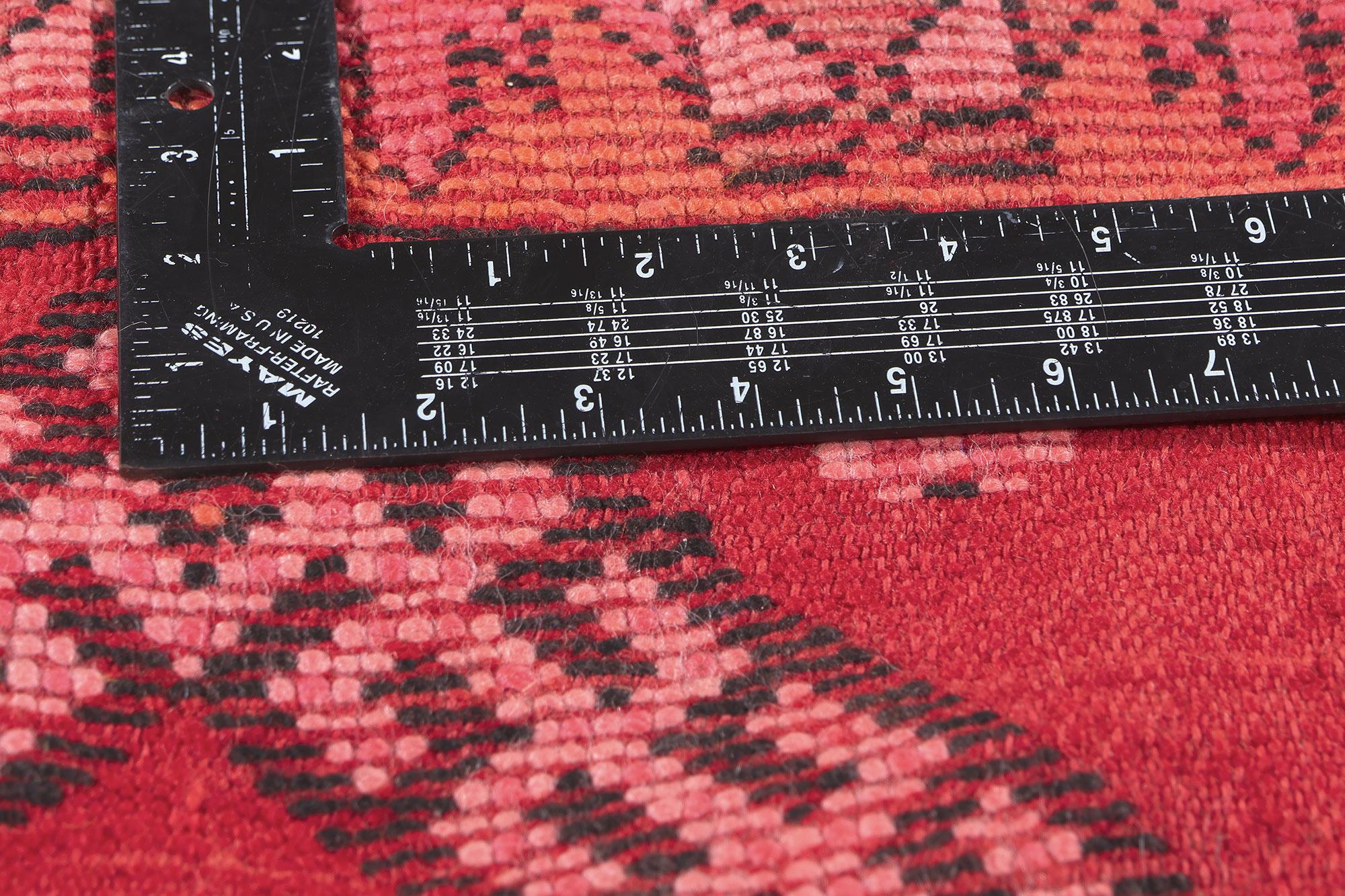 20th Century Vintage Taznakht Moroccan Kilim Rug, Tribal Allure Meets Southwest Boho Chic For Sale