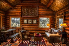 Vintage Berber Moroccan Kilim High-Low Texture Rug with Lodge Cabin Style