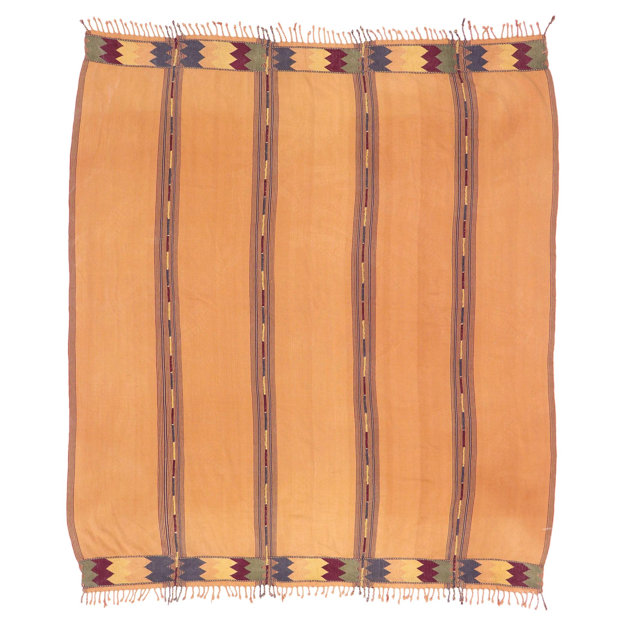 Vintage Berber Moroccan Kilim Rug with Southwestern Tribal Style