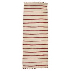 Tapis Kilim marocain berbère vintage à rayures et style moderne