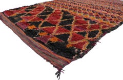 Vintage Berber Moroccan Rug, Colorfully Curated Meets Boho Chic