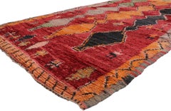 Vintage Berber Moroccan Rug, Cozy Nomad Meets Maximalist Style