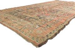 Vintage Berber Moroccan Rug, Wabi-Sabi Meets Rustic Boho Charm