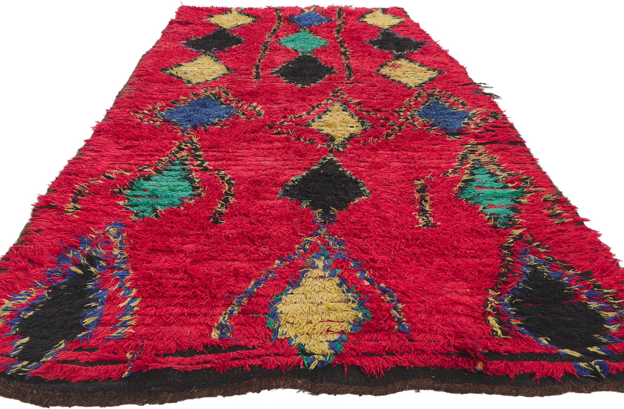 Tribal Vintage Berber Moroccan Rug For Sale