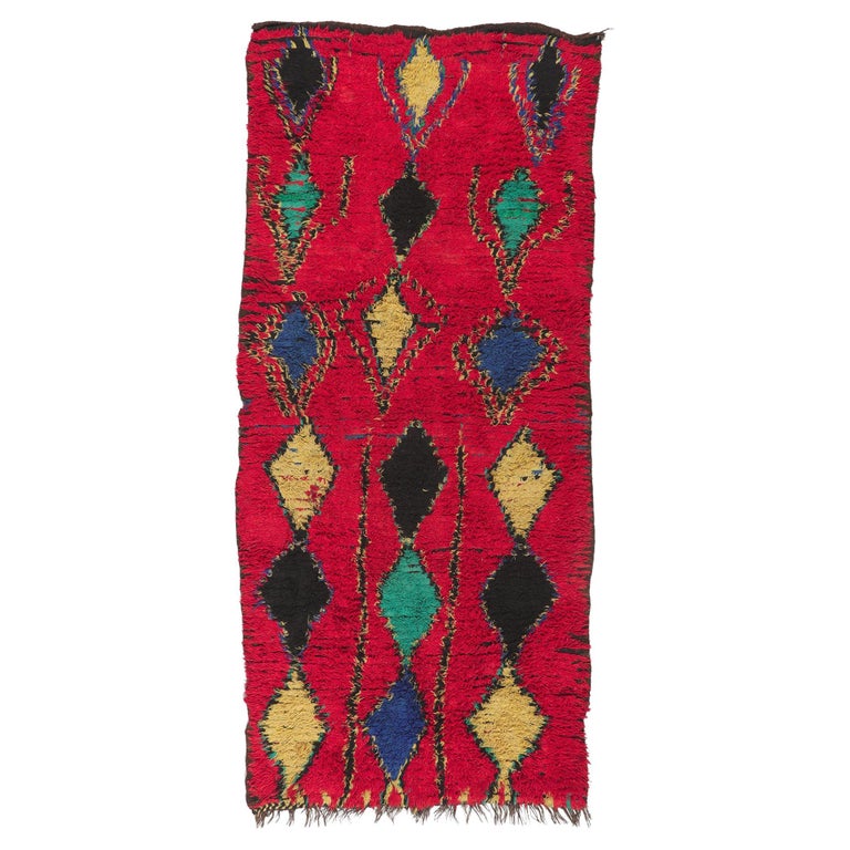 Vintage Berber Moroccan Rug For Sale at 1stDibs