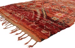 Marokkanischer Boujad-Teppich im Boho-Chic-Stil, Nomaden-Charm auf Nomaden-Charm