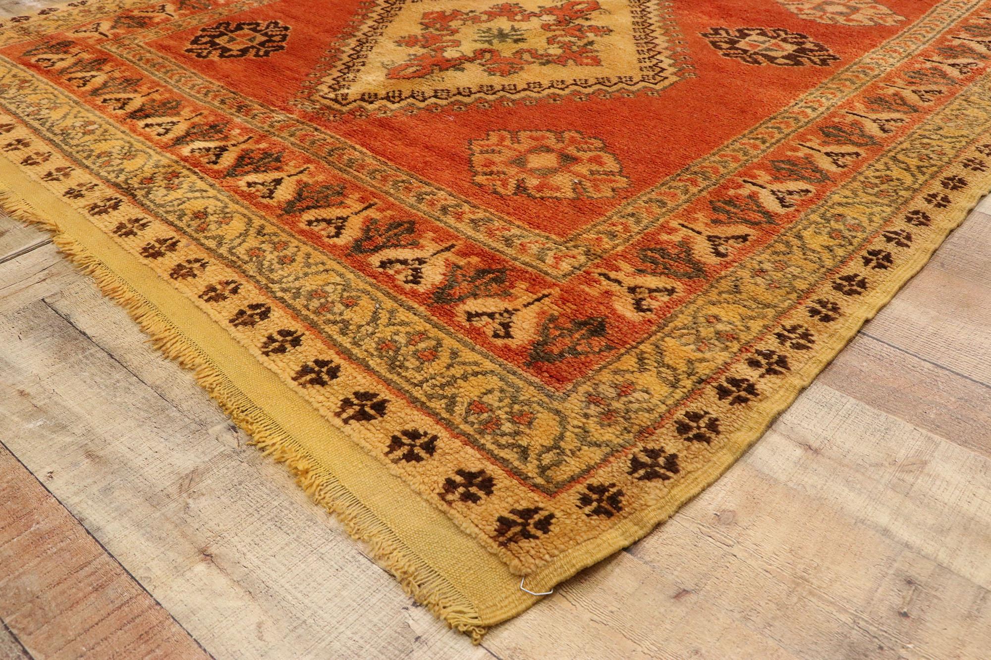 20th Century Vintage Berber Moroccan Rug, Nomadic Charm Meets Pacific Northwest For Sale