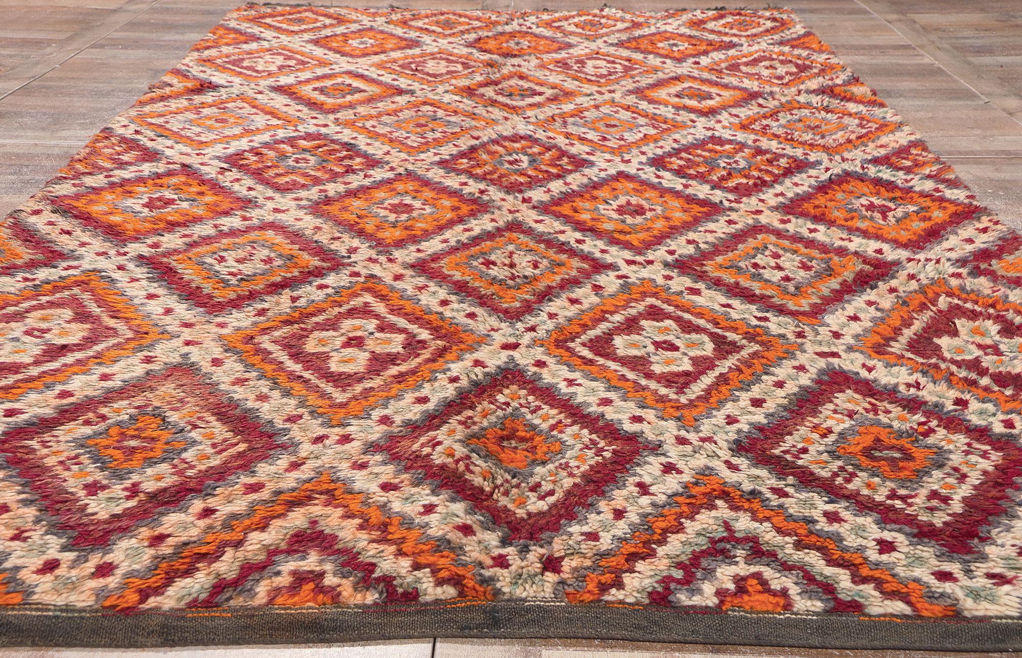 20th Century Vintage Taznakht Moroccan Rug,  Nomadic Charm Meets Pacific Northwest Style For Sale