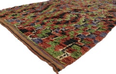Vintage Berber Moroccan Rug, Rustic Charm Meets Abstract Expressionism