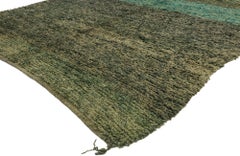 Vintage Berber Moroccan Rug with Abstract Expressionism and Biophilic Design