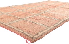 Tapis berbère marocain Boujad rose des années 1970