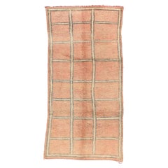 Vintage Pink Boujad Moroccan Rug, Modern Boho Chic Meets Cozy Hygge