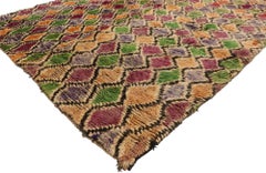 Marokkanischer Vintage-Teppich aus Berber im böhmischen Stil