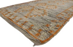 Vintage Berber Moroccan Rug with Bohemian Style