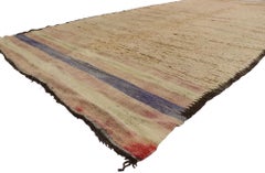 Vintage Berber Moroccan Rug with Bohemian Style