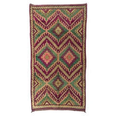 Tapis berbère marocain vintage de style bohème