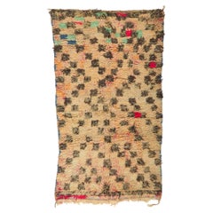 Vintage Berber Moroccan Rug with Checkerboard Design