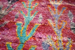 Vintage Berber Moroccan Boujad Rug with Bohemian Style