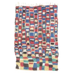 Tapis marocain Boujad, enchantement tribal rencontre le Bauhaus cubiste