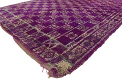 Vintage Purple Talsint Moroccan Rug by Berber Tribes of Morocco