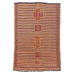Vintage Talsint Moroccan Rug, Midcentury Modern Meets Bohemian Nomad