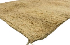 Vintage Berber Moroccan Rug with Minimalist Style