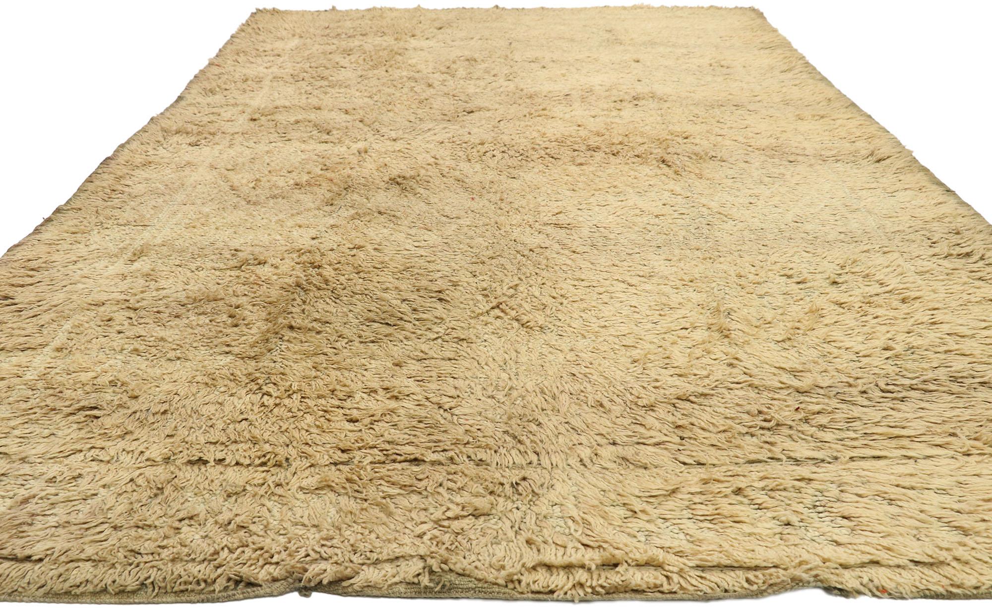 Alfombra Vintage Bereber Marroquí de Estilo Minimalista Moderno en venta
